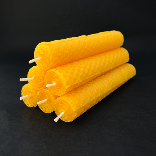 Bougies en cire d'abeilles. 